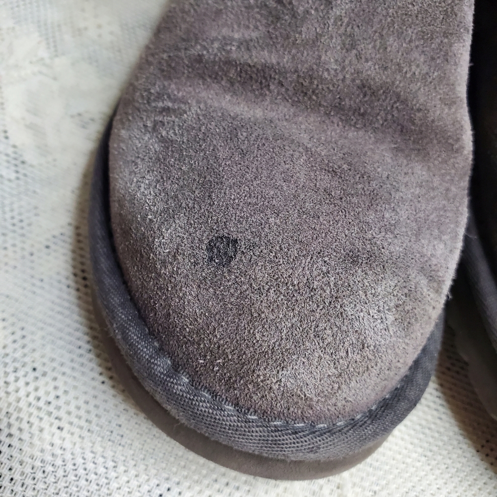 UGG Cambridge Suede Sweater Knit Grey Boots Buckles Size‎ 8 - Picture 3 of 10